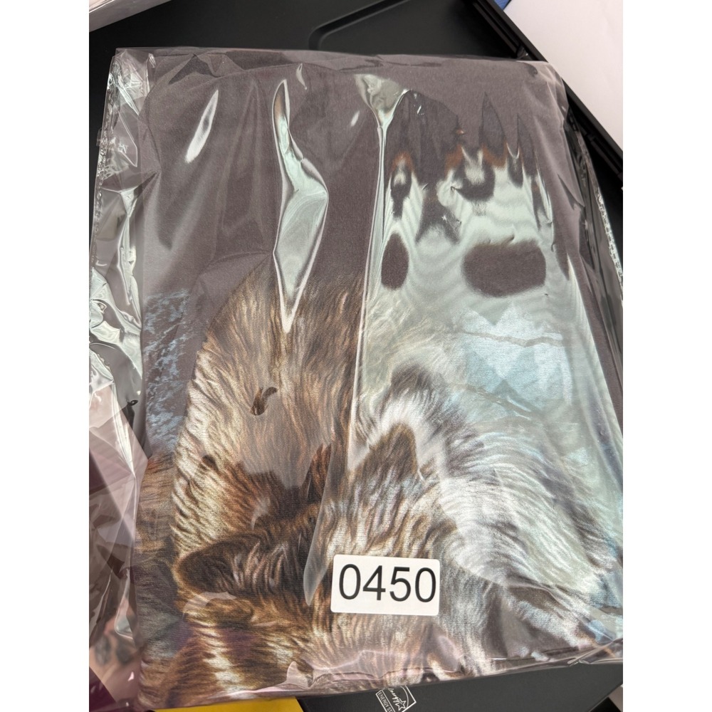 Fruit of the Loom Heavy HD Wolf Moon Graphic T-Shirt Mens 2XL Charcoal Grey - Picture 7 of 7